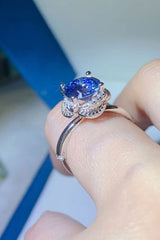 2 Carat Moissanite Contrast 925 Sterling Silver Ring - Shah S. Sahota