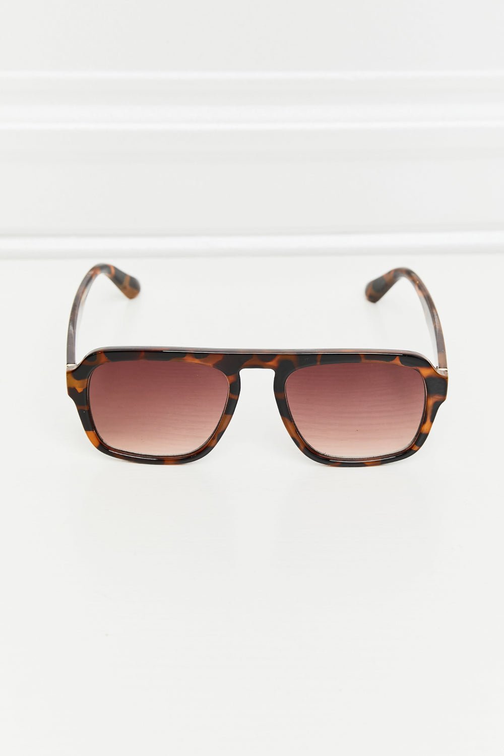 Tortoiseshell Square Polycarbonate Frame Sunglasses - Shah S. Sahota