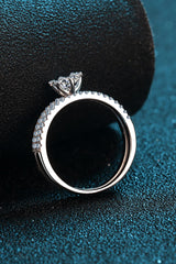 Moissanite 925 Sterling Silver Ring Set - Shah S. Sahota
