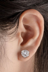 Moissanite Flower 925 Sterling Silver Earrings - Shah S. Sahota