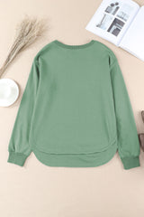 Side Slit Drop Shoulder Sweatshirt - Shah S. Sahota