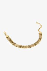 18K Gold-Plated Wide Chain Bracelet - Shah S. Sahota