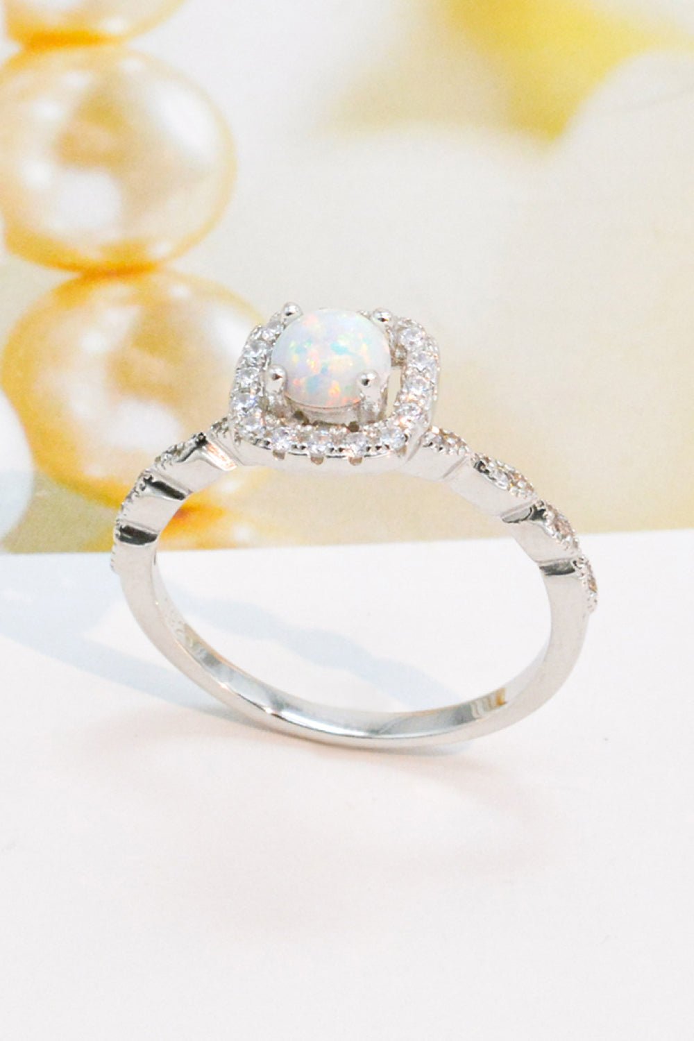925 Sterling Silver Inlaid Opal Ring - Shah S. Sahota