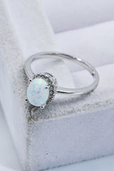 925 Sterling Silver 4-Prong Opal Ring - Shah S. Sahota