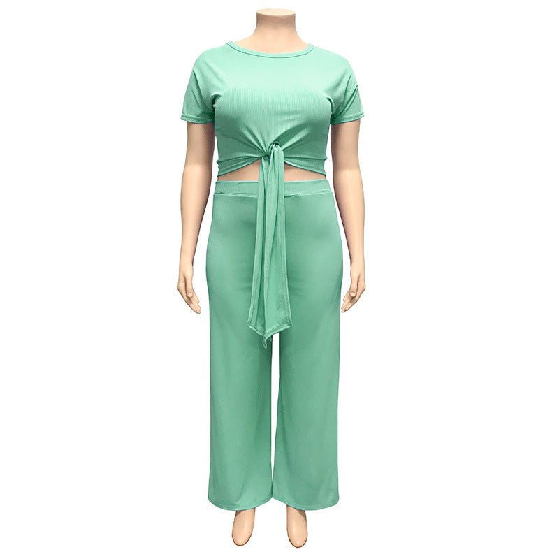 Women‘s Solid Color Two Piece Set - Shah S. Sahota