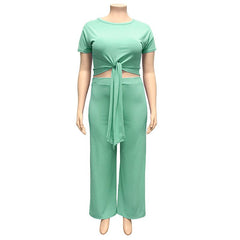 Women‘s Solid Color Two Piece Set - Shah S. Sahota