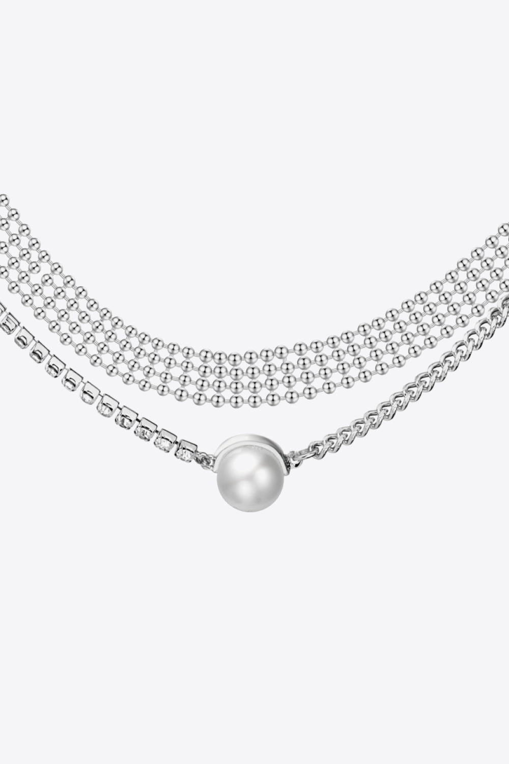 Layered Pearl Copper Necklace - Shah S. Sahota