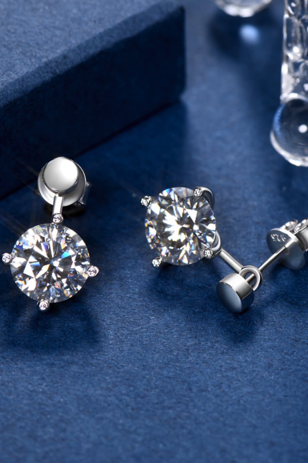 4 Carat Moissanite Drop Earrings - Shah S. Sahota