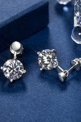 4 Carat Moissanite Drop Earrings - Shah S. Sahota