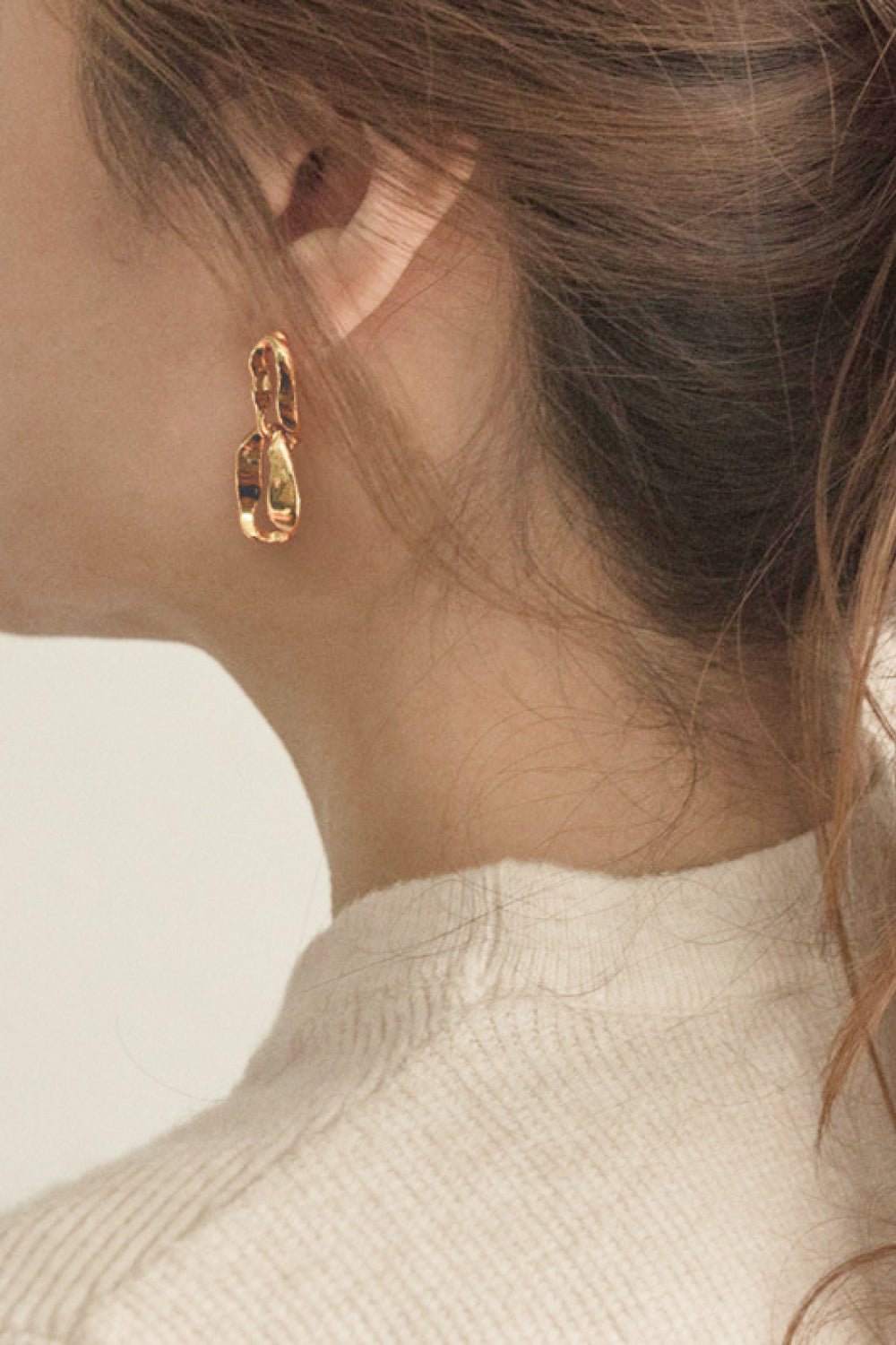 18K Gold-Plated Copper Double-Hoop Earrings - Shah S. Sahota