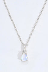 Moonstone Teardrop Pendant Necklace - Shah S. Sahota