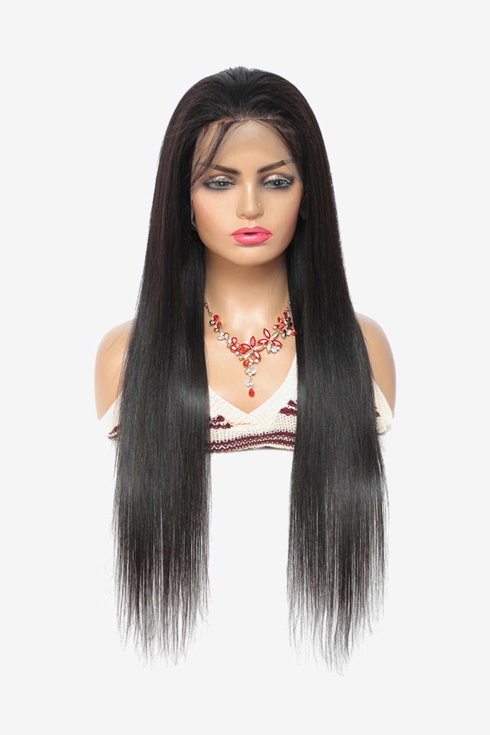 18" 13x4 Lace Front Wigs Virgin Hair Natural Color 150% Density - Shah S. Sahota