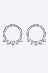 Moissanite Platinum-Plated Earrings - Shah S. Sahota