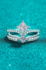 925 Sterling Silver Moissanite Crown Ring - Shah S. Sahota