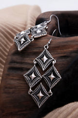 Stainless Steel Geometric Dangle Earrings - Shah S. Sahota
