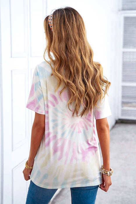 SAY YES TO ADVENTURE Tie-dye Print Tee - Shah S. Sahota