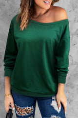 Boat Neck Long Sleeve Sweatshirt - Shah S. Sahota
