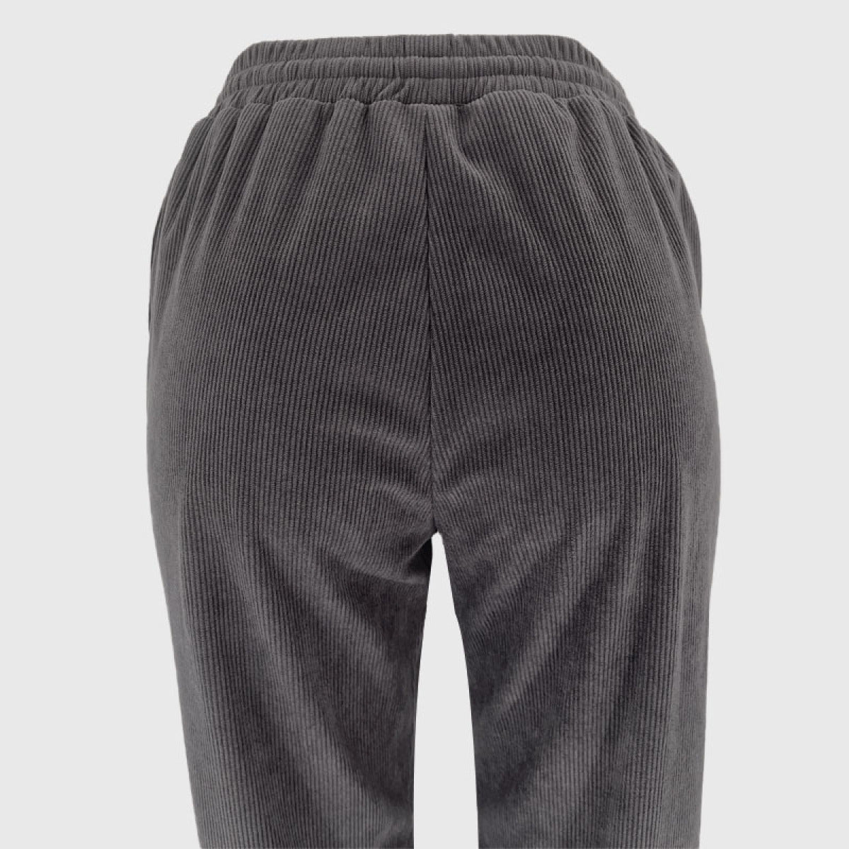 Corduroy Crew Neck Pullover Long Sleeve Sweatshirts & TiePants Two-Piece Sets - Shah S. Sahota