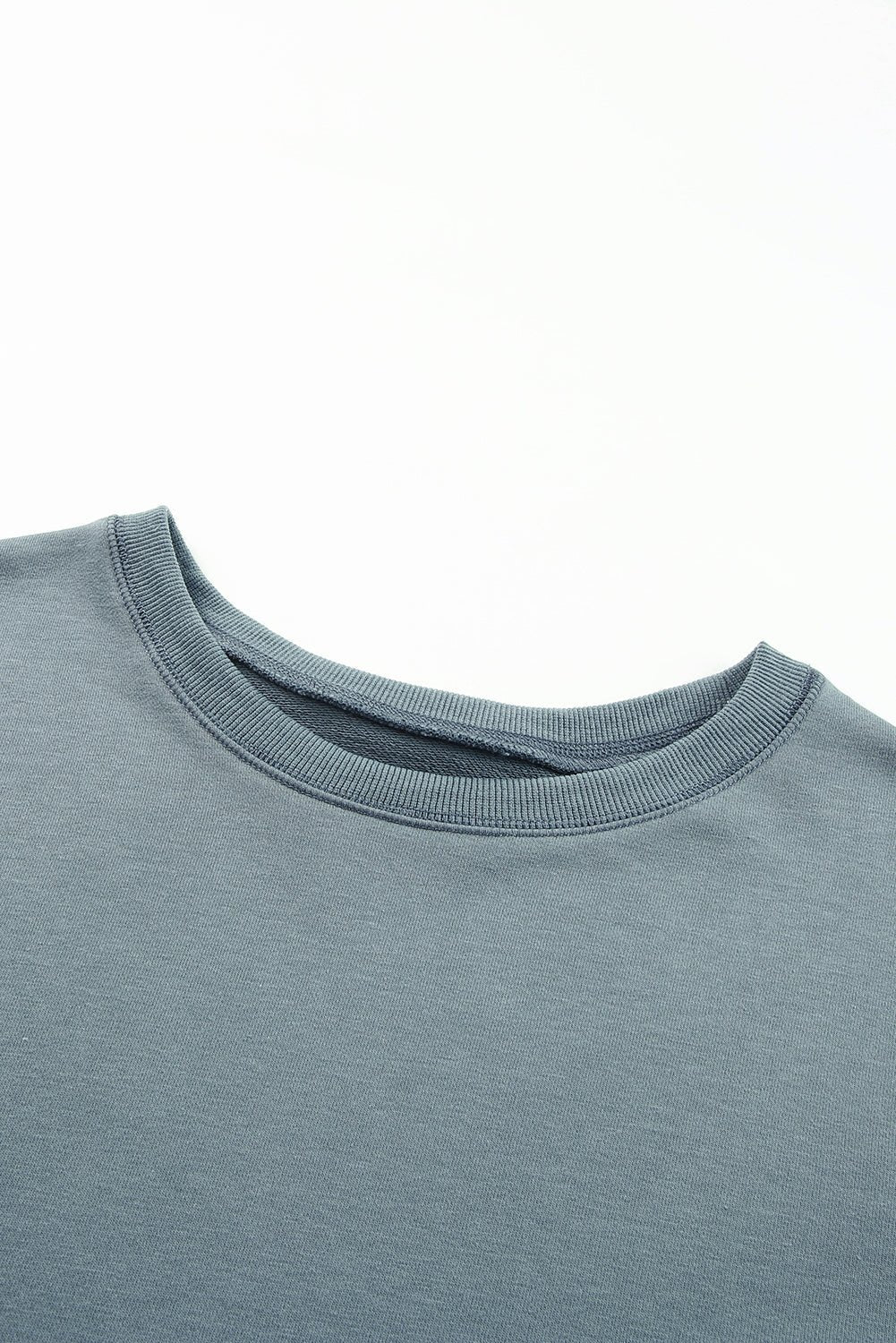 Side Slit Drop Shoulder Sweatshirt - Shah S. Sahota
