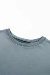 Side Slit Drop Shoulder Sweatshirt - Shah S. Sahota
