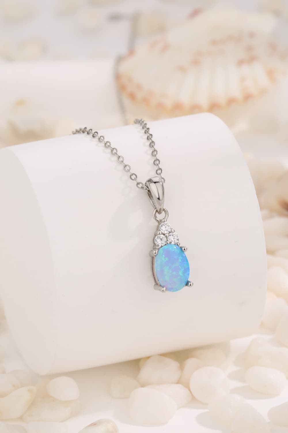 Find Your Center Opal Pendant Necklace - Shah S. Sahota