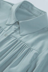 Gathered Detail Puff Sleeve Shirt - Shah S. Sahota