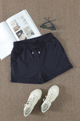 Drawstring Waist Cuffed Shorts - Shah S. Sahota