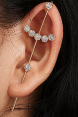 18K Gold-Plated Zircon Crawler Earrings - Shah S. Sahota