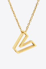 U to Z Letter Pendant Nekclace - Shah S. Sahota