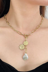 Pearl Pendant Chain Necklace - Shah S. Sahota