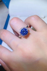 2 Carat Moissanite Contrast 925 Sterling Silver Ring - Shah S. Sahota
