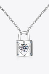Moissanite Lock Pendant Necklace - Shah S. Sahota