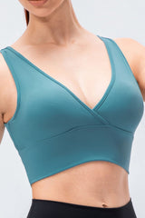 Reversible Cropped Surplice Yoga Tank - Shah S. Sahota