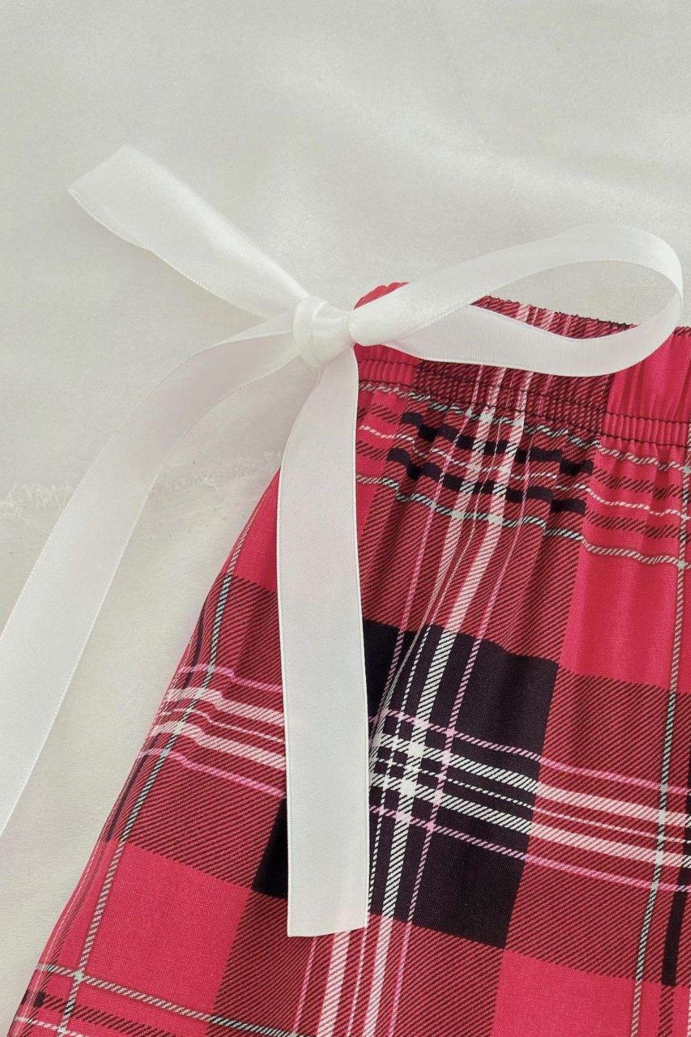 Plaid Tied Loungewear Pants - Shah S. Sahota