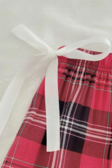 Plaid Tied Loungewear Pants - Shah S. Sahota