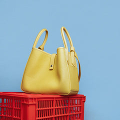 Large Capacity Bucket Bag With Drawstring Buckle - Shah S. Sahota