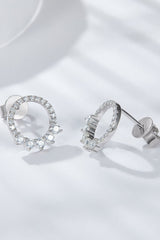Moissanite Platinum-Plated Earrings - Shah S. Sahota