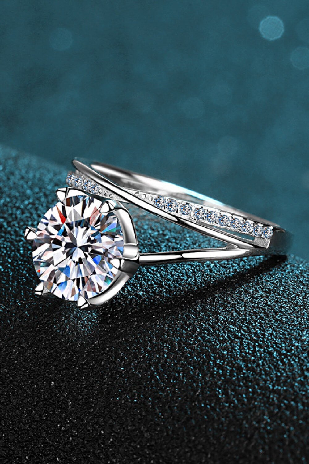 3 Carat Moissanite 6-Prong Ring - Shah S. Sahota