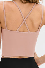Double-Strap Cropped Yoga Cami - Shah S. Sahota