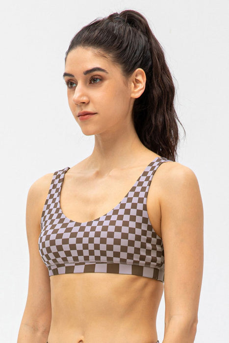 Checkered Sports Bra - Shah S. Sahota