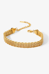18K Gold-Plated Wide Chain Bracelet - Shah S. Sahota
