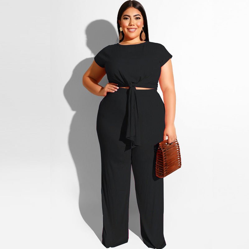 Women‘s Solid Color Two Piece Set - Shah S. Sahota