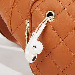 Simple Rhombus Pattern Crossbody Waist Bag - Shah S. Sahota