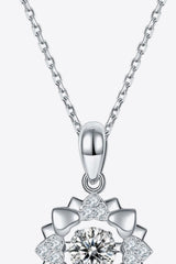 Moissanite Flower Shape Pendant Necklace - Shah S. Sahota