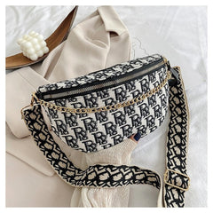 Casual Letter Crossbody Bags With Chain - Shah S. Sahota