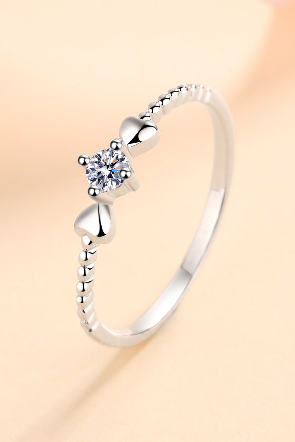 Moissanite Heart 925 Sterling Silver Ring - Shah S. Sahota