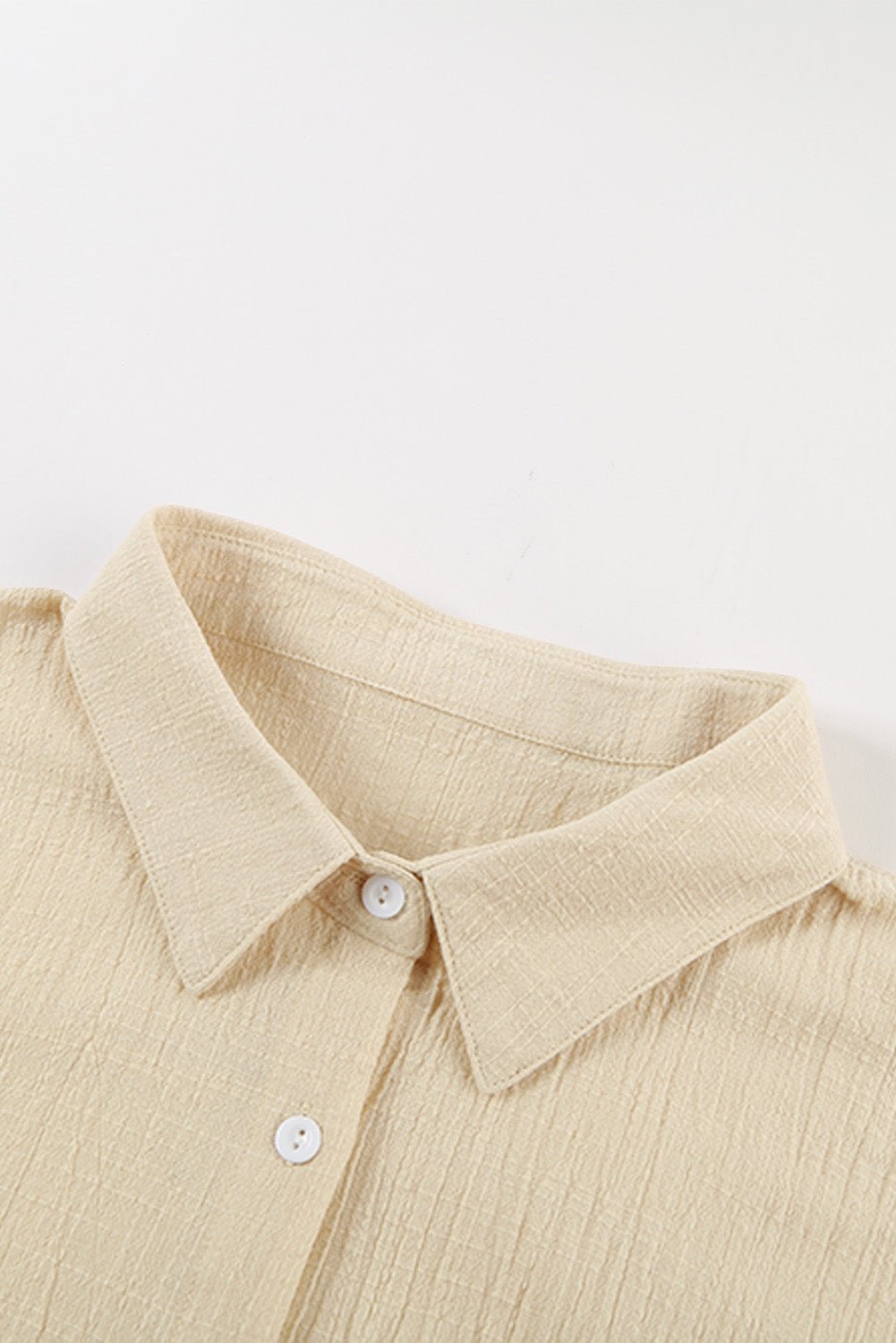 Cap-Sleeve Button Down Shirt - Shah S. Sahota