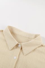 Cap-Sleeve Button Down Shirt - Shah S. Sahota