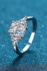 3 Carat Moissanite 925 Sterling Silver Rhodium-Plated Ring - Shah S. Sahota