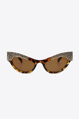 UV400 Rhinestone Trim Cat-Eye Sunglasses - Shah S. Sahota